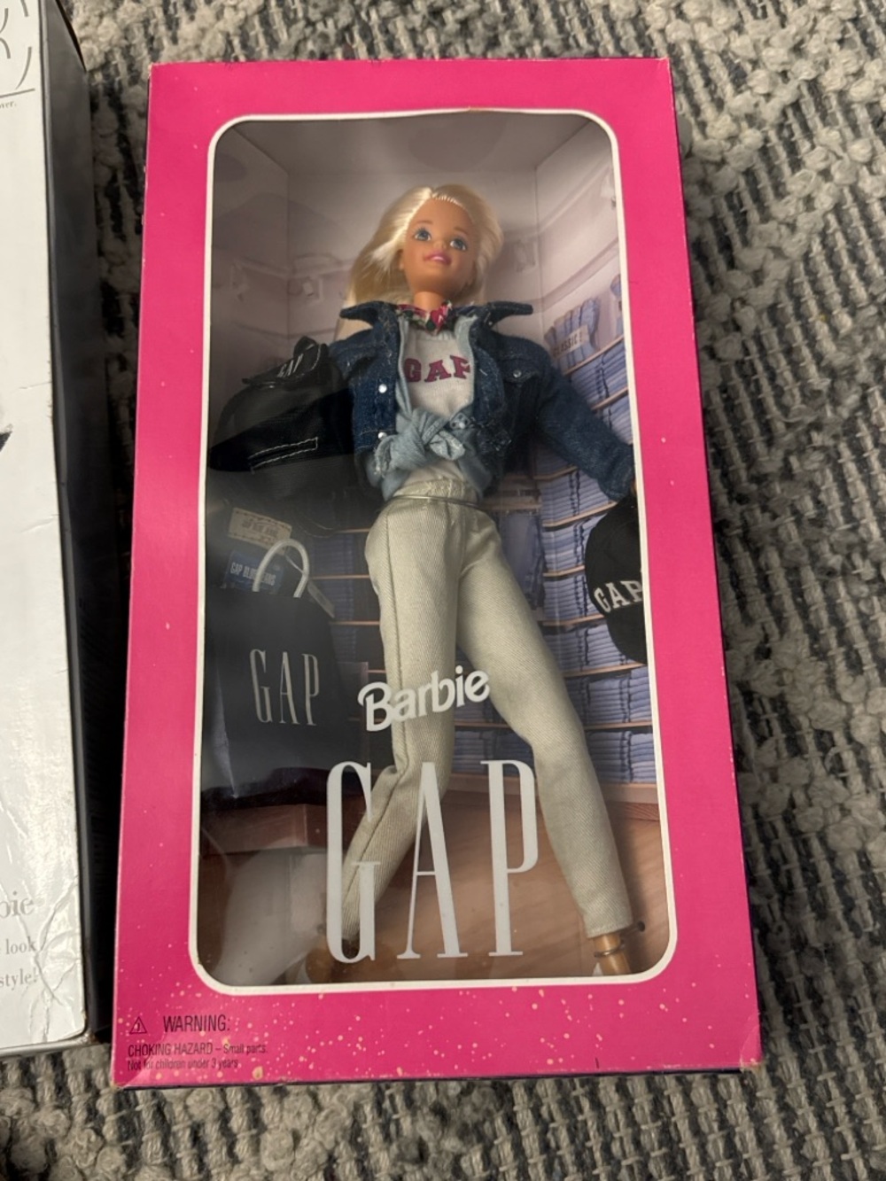 Barbie GAP Doll in Pink Box with Denim Jacket and Cream Pants